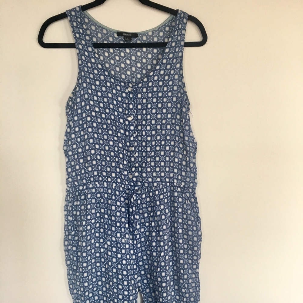 Forever 21 geometric jumpsuit